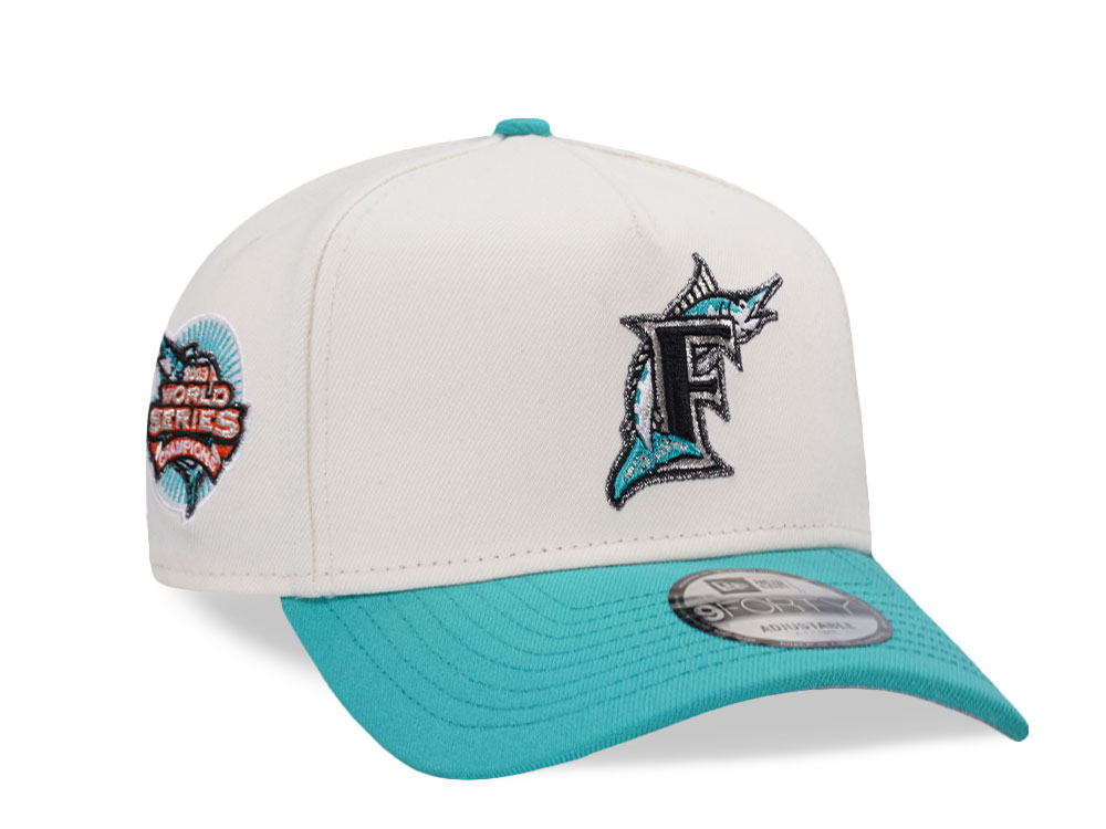 New Era Florida Marlins World Series 2003 Chrome Two Tone Edition 9Forty A Frame Snapback Gorra