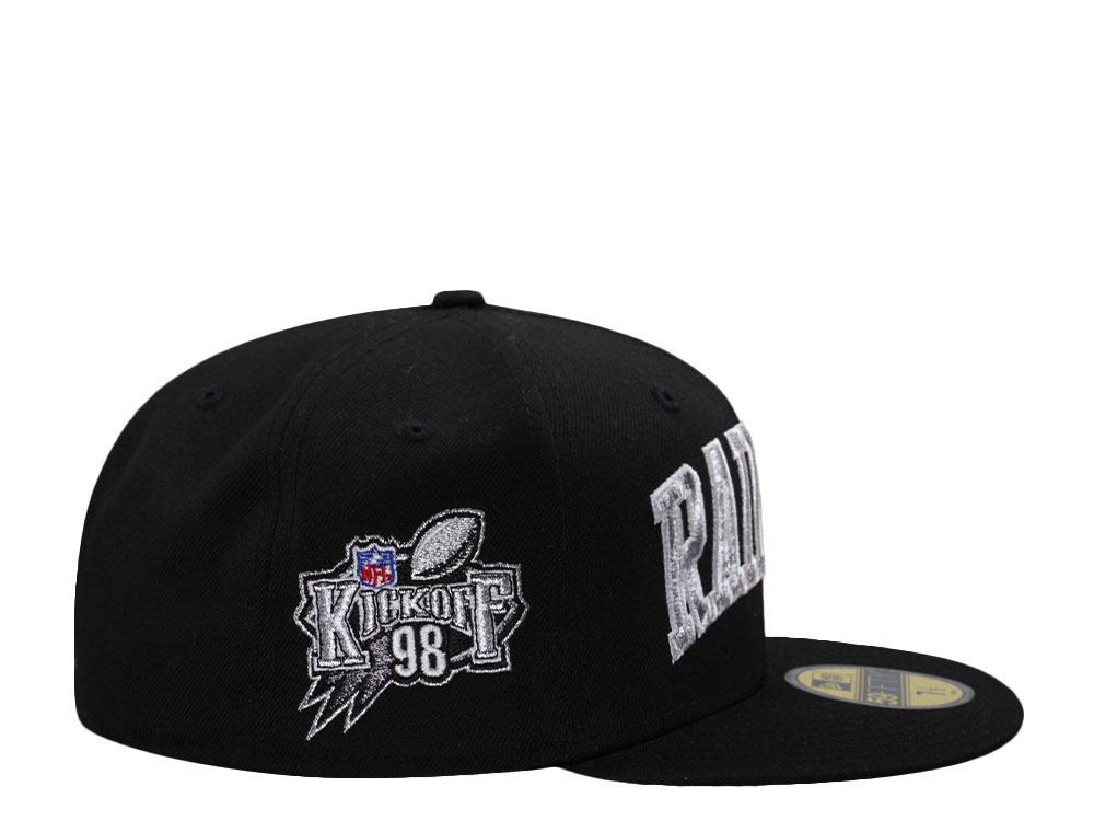 New Era Las Vegas Raiders Kickoff 1998 Metallic Prime Edition 59Fifty Fitted Gorra