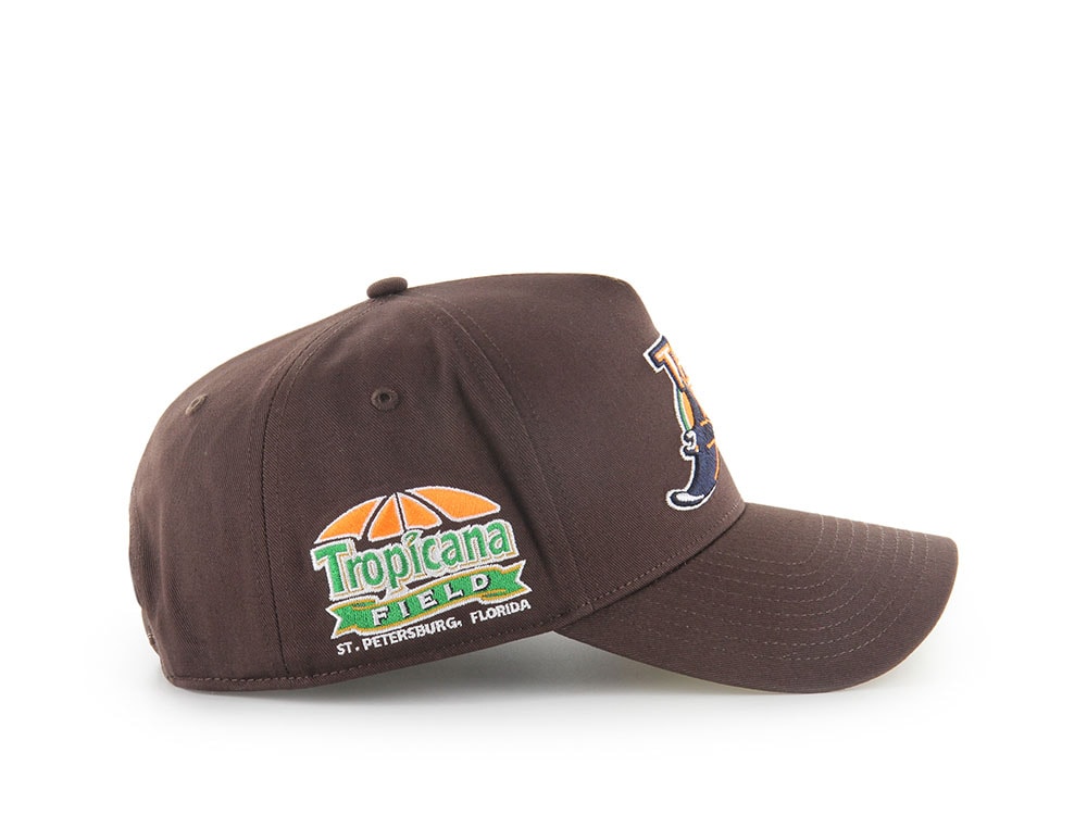 47Brand Tampa Bay Rays Cooperstwon Tropicana Field Brown Edition MVP Snapback Gorra