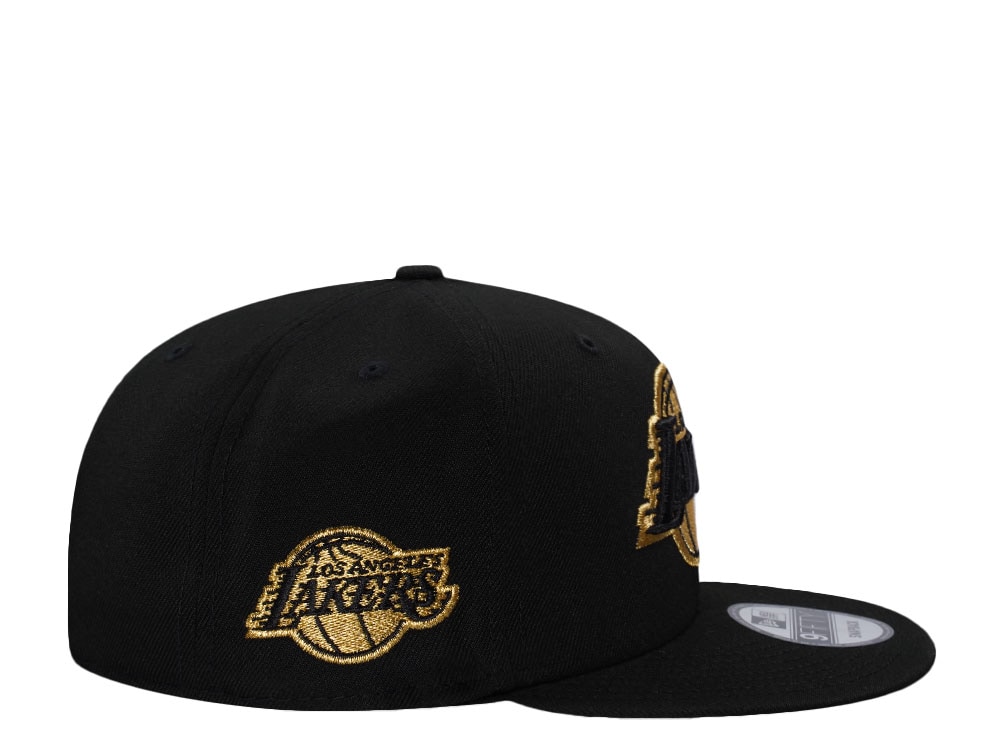 New Era Los Angeles Lakers Metallic Black Prime Edition 9Fifty Snapback Gorra