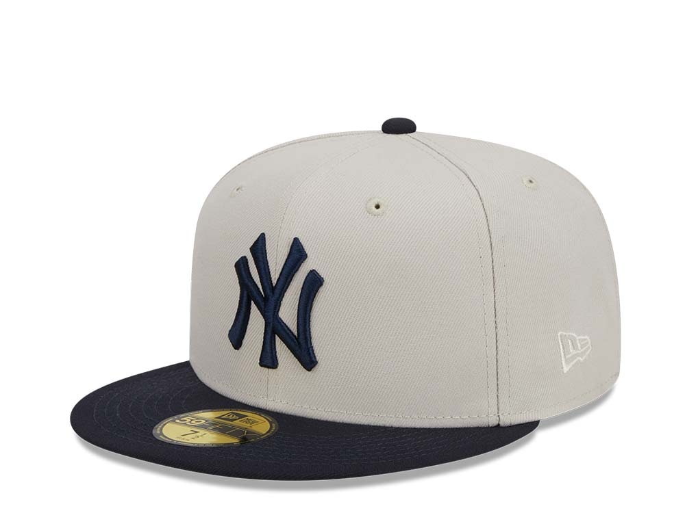 New Era New York Yankees Farm Team Stone Throwback Two Tone Edition 59Fifty Fitted Gorra