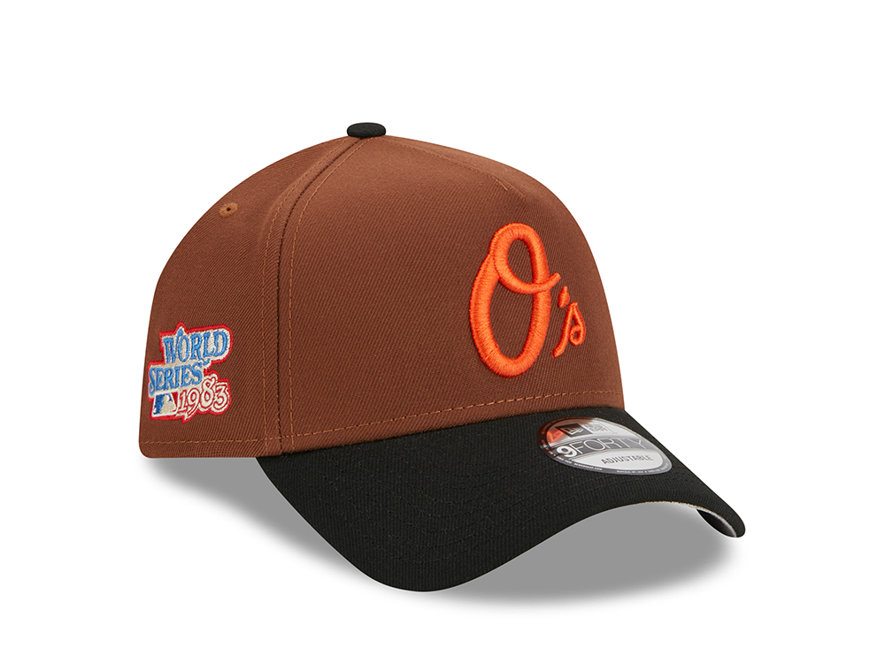 New Era Baltimore Orioles World Series 1983 Harvest Two Tone 9Forty A Frame Snapback Gorra