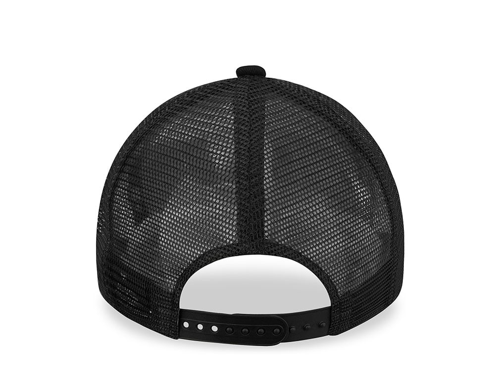 New Era Los Angeles Lakers  Black Graphite Trucker Snapback Gorra
