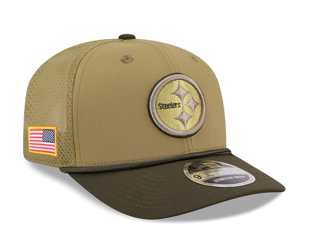 New Era Pittsburgh Steelers Salute To Service 2025 9Seventy Snapback Gorra