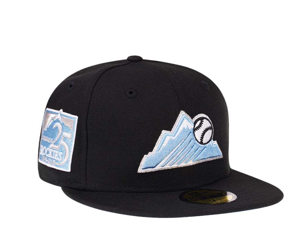New Era Colorado Rockies 25th Anniversary Glacier Blue Silver Edition 59Fifty Fitted Gorra