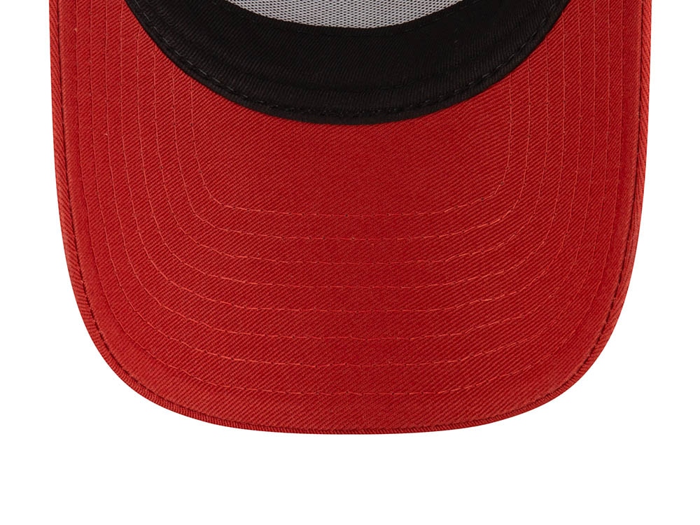 New Era Sport Fishing Patch Red 9Forty A Frame Trucker Snapback Gorra