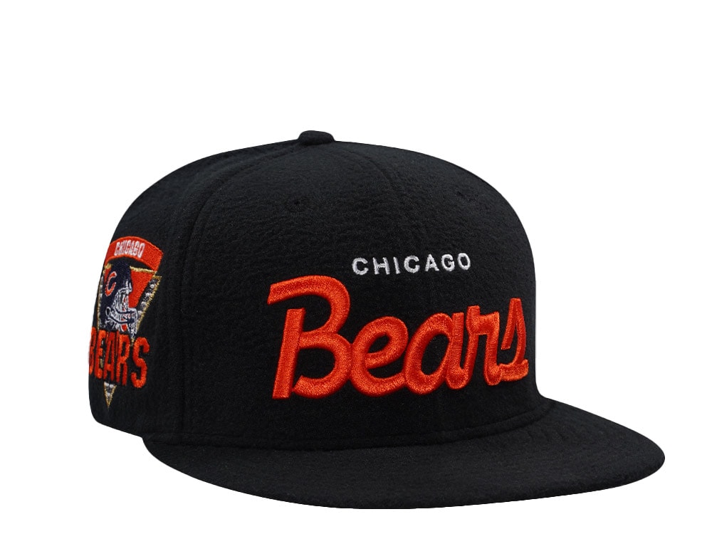 New Era Chicago Bears Team Helmet Black Prime Fleece Edition 59Fifty Fitted Gorra