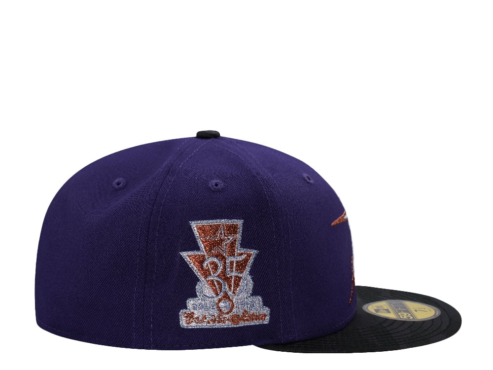 New Era Houston Astros 35th Anniversary Purple Two Tone Edition 59Fifty Fitted Gorra