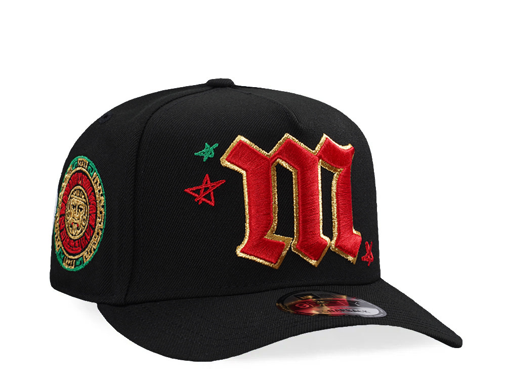 New Era Mexico Black Prime Edition 9Fifty A Frame Snapback Gorra