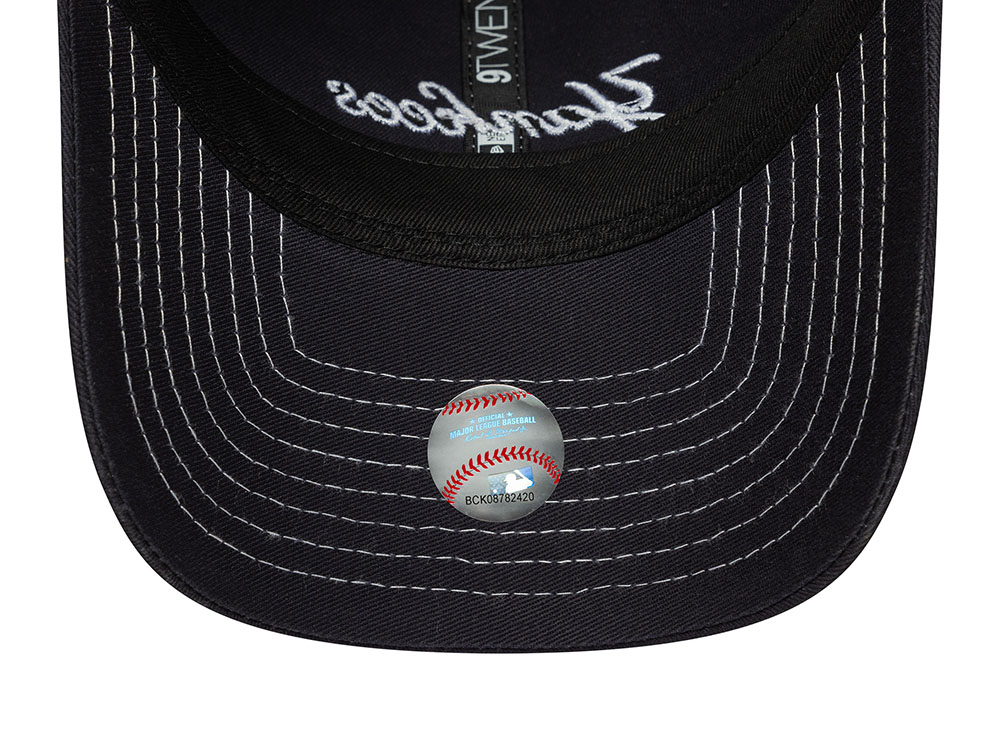 New Era New York Yankees Navy Contrast Stitch 9Twenty Snapback Gorra