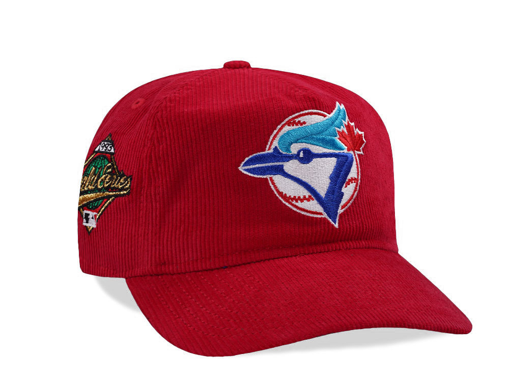 New Era Toronto Blue Jays World Series 1993 Scarlet Corduroy Edition 19Twenty Snapback Gorra