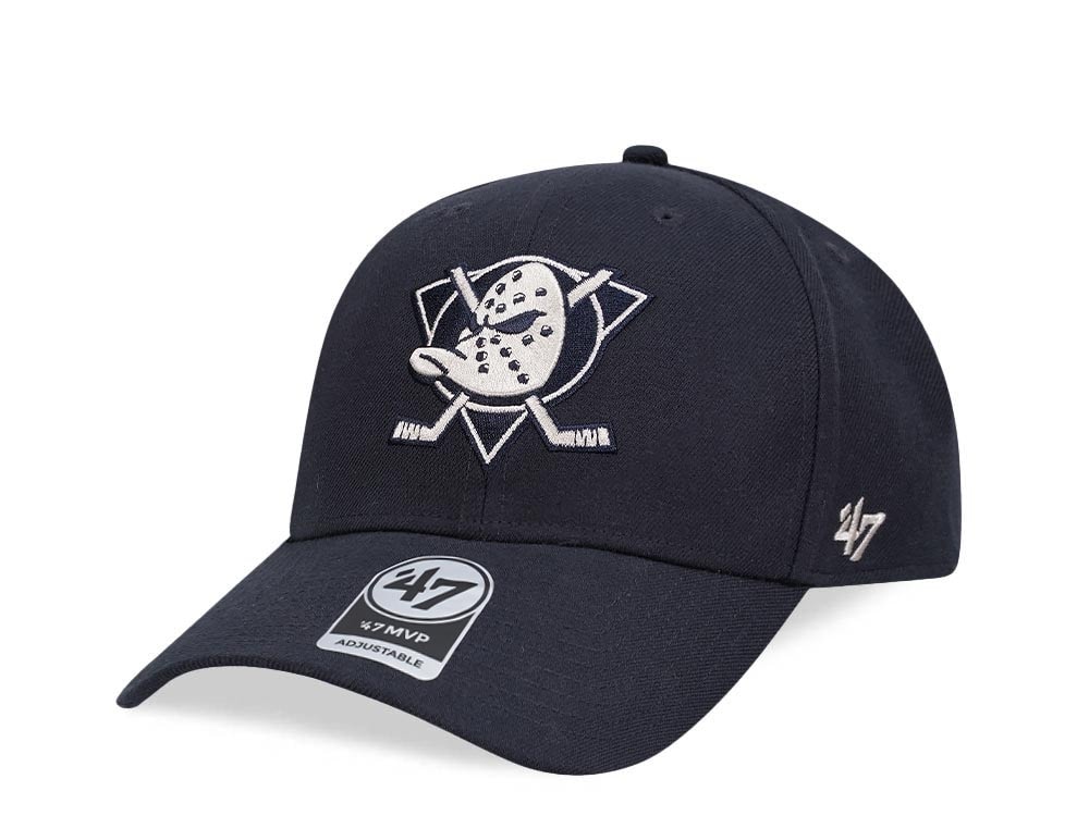 47Brand Anaheim Ducks Navy MVP Snapback Gorra