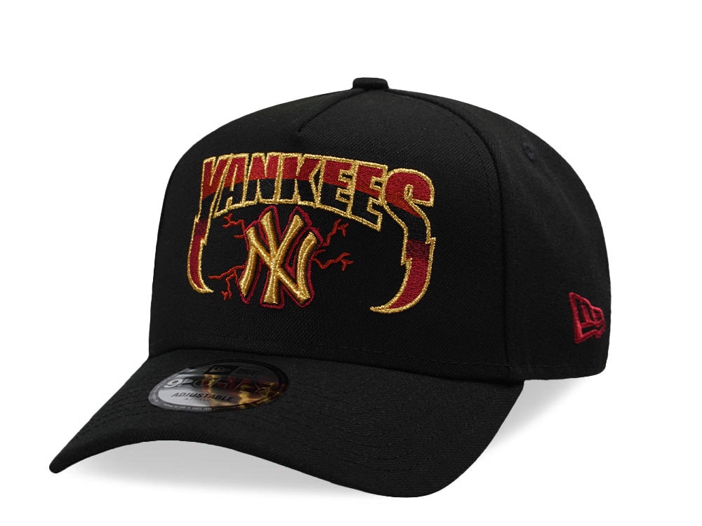 New Era New York Yankees Black 9Forty A Frame Snapback Gorra