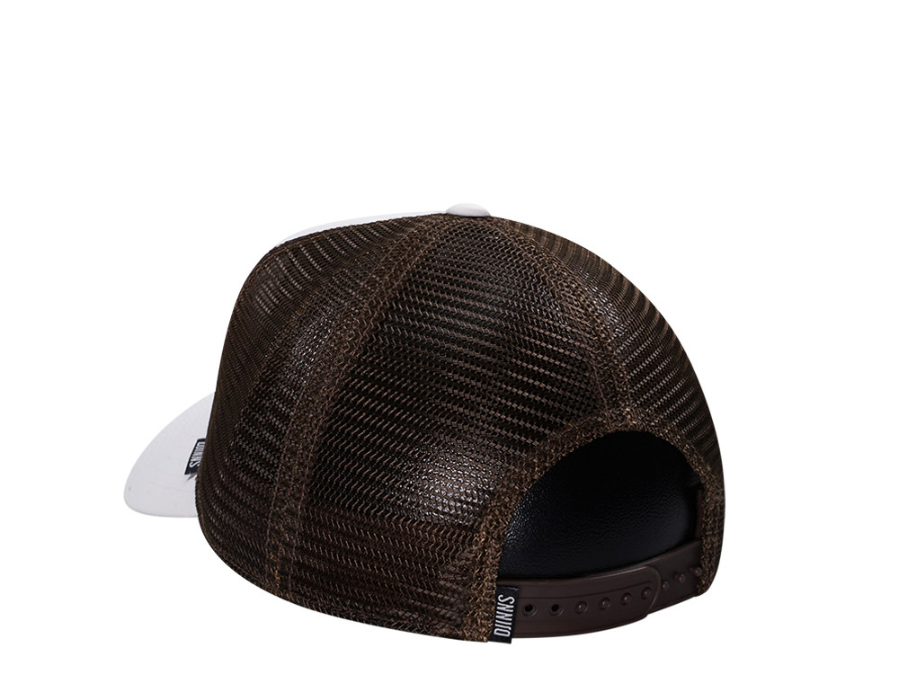 Djinns Lazy Sunday Coffee Club White Trucker Snapback Gorra