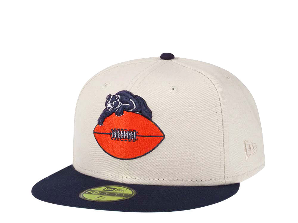 New Era Chicago Bears Cream Two Tone Edition 59Fifty Fitted Gorra