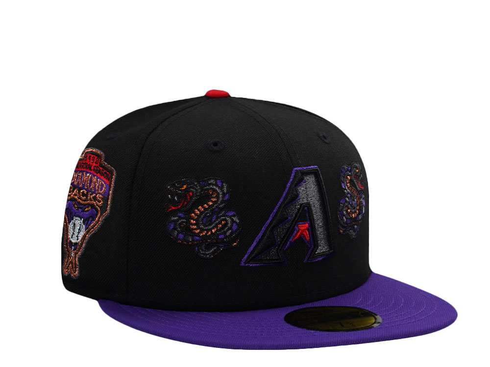 New Era Arizona Diamondbacks Inaugural Season 1998 Black Two Tone Edition 59Fifty Fitted Gorra