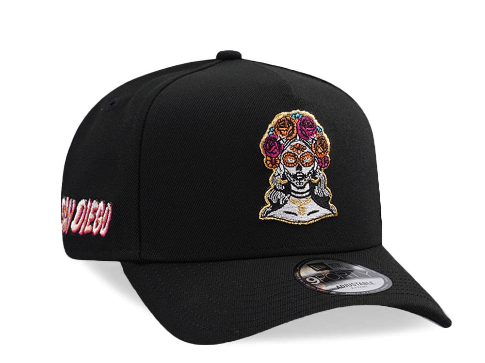 New Era San Diego Padres Black Prime Edition 9Forty A Frame Snapback Gorra