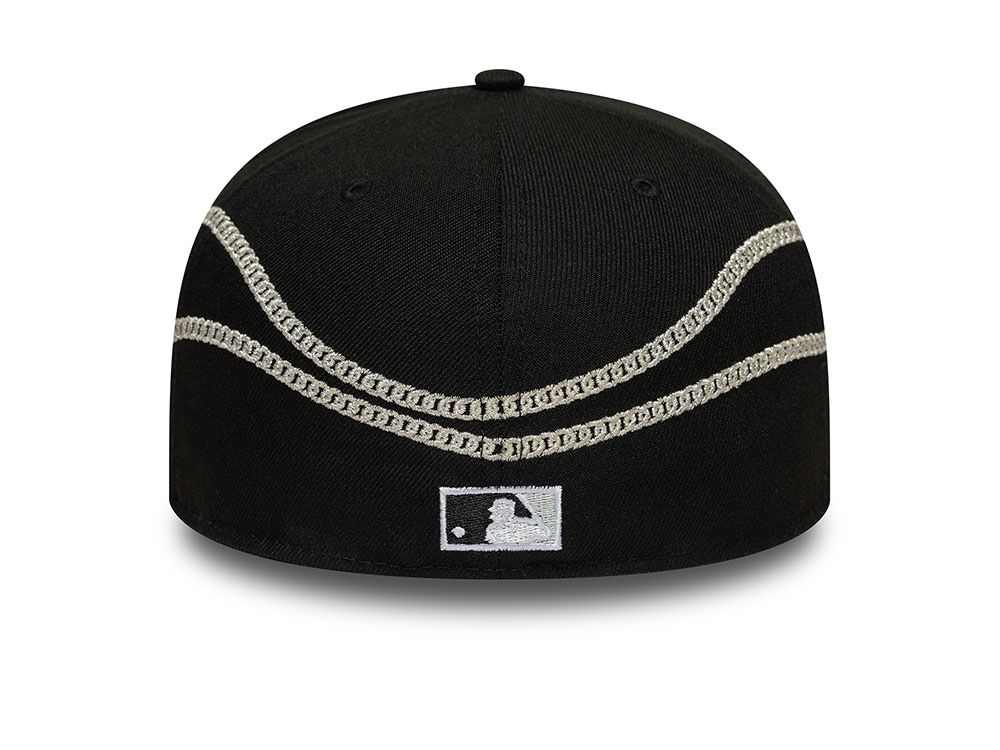 New Era Chicago White Sox Chain Wrap Black Edition 59Fifty Fitted Gorra