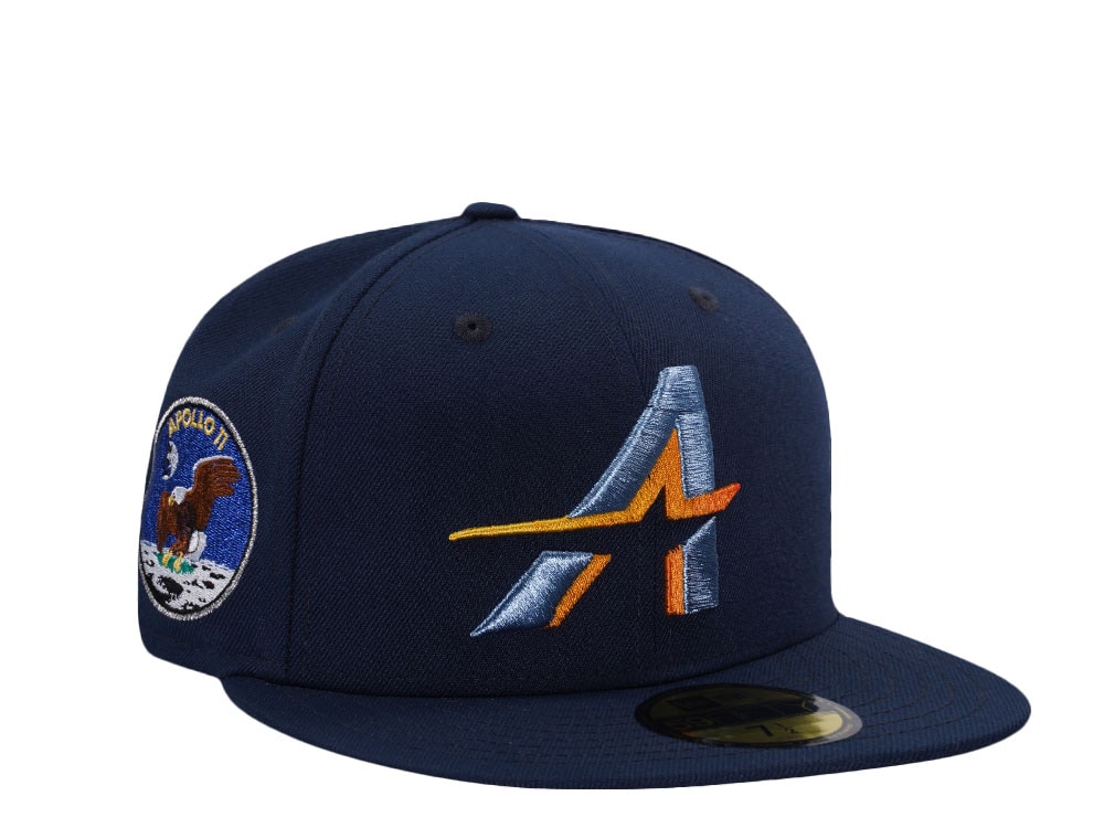 New Era Houston Astros Apollo 11 Ocean Blue Prime Edition 59Fifty Fitted Gorra