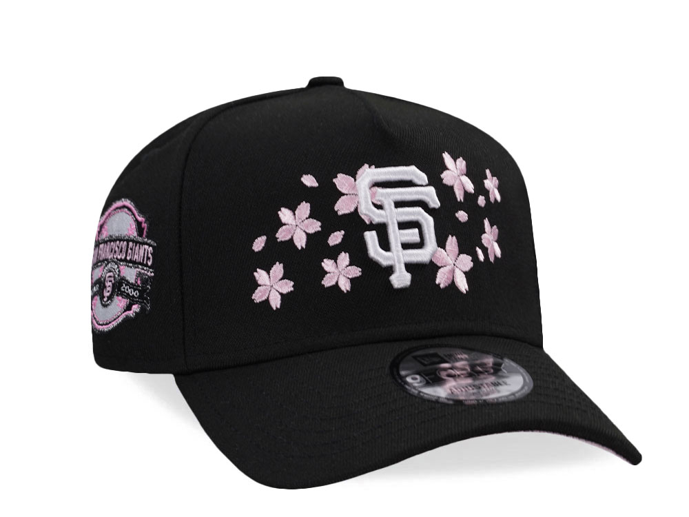New Era San Francisco Giants 2000 Cherry Blossom Black Pink Edition 9Forty A Frame Snapback Gorra