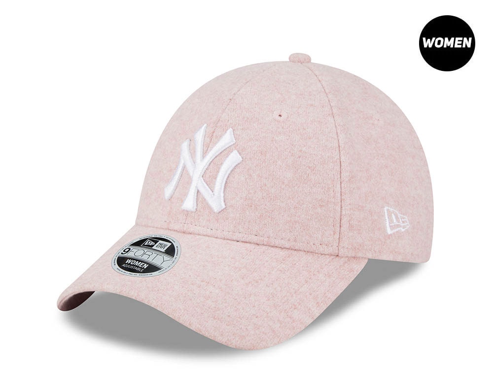 New Era New York Yankees Fleece Pink Womens 9Forty Strapback Gorra
