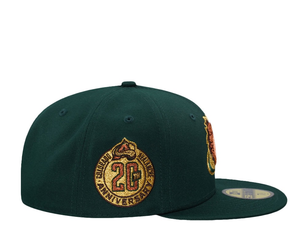 New Era Colorado Avalanche 20th Anniversary Green Prime Edition 59Fifty Fitted Gorra