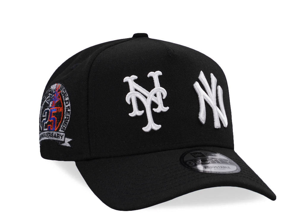 New Era New York Subway Series 25th Anniversary Black Edition 9Forty A Frame Snapback Gorra