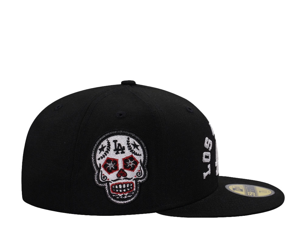 New Era Los Angeles Dodgers Skull Black Prime Edition 59Fifty Fitted Gorra