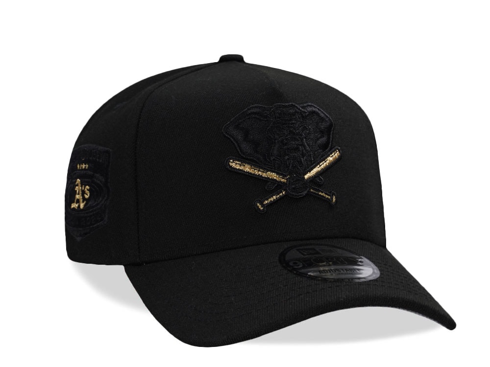 New Era Oakland Athletics Coliseum Black Out Prime Edition 9Forty A Frame Snapback Gorra