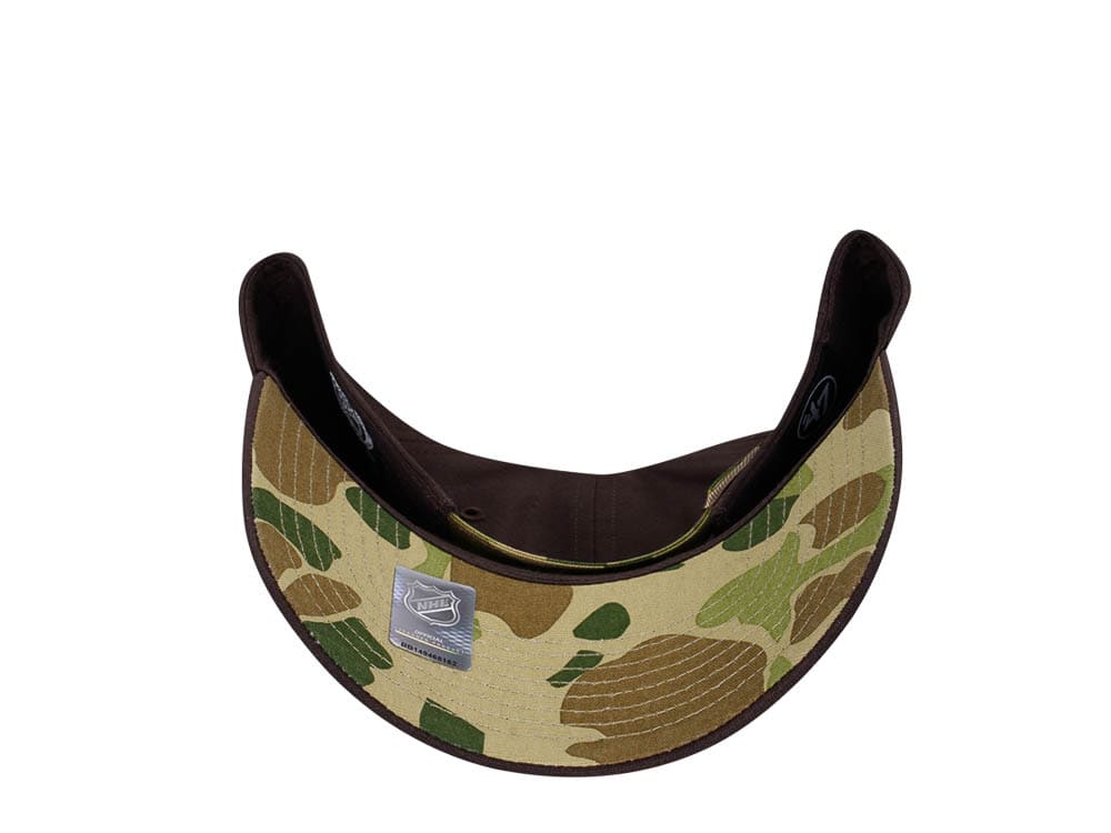 47Brand Anaheim Ducks Brown Frog Skin Camo MVP Strapback Gorra