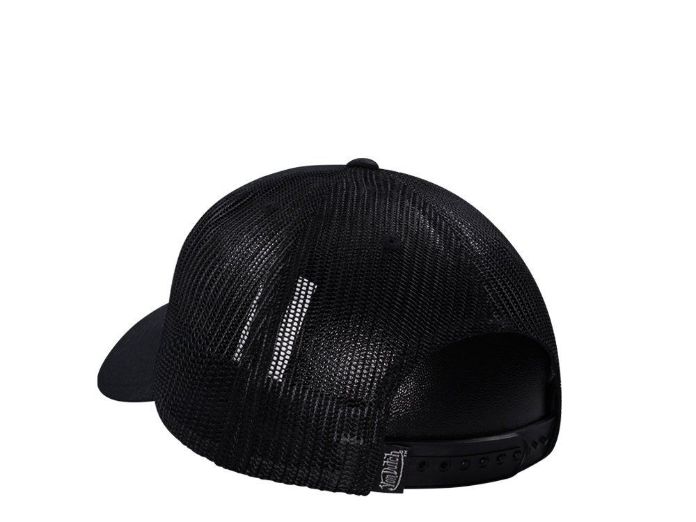Von Dutch Oval Patch All Black Kids Edition Trucker Snapback Gorra