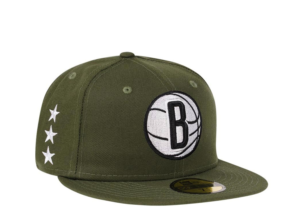 New Era Brooklyn Nets Rifle Green Edition 59Fifty Fitted Gorra