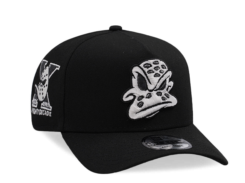 New Era Anaheim Ducks 10th Anniversary Black Prime Edition 9Forty A Frame Snapback Gorra