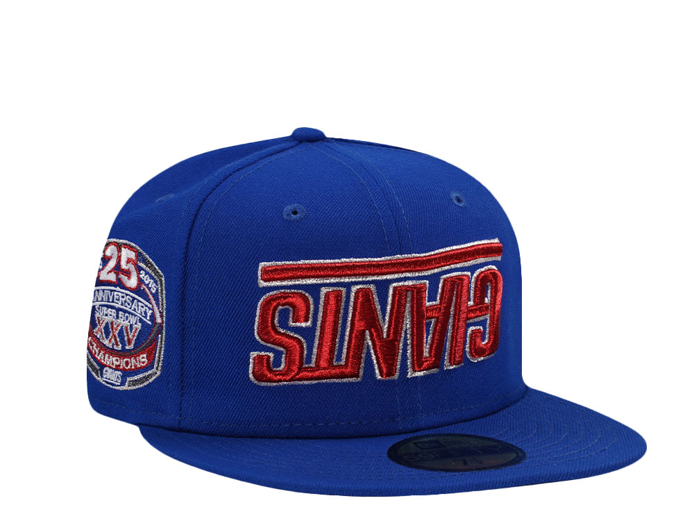 New Era New York Giants 25th Anniversary Blue Prime Edition 59Fifty Fitted Gorra