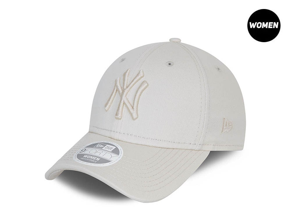 New Era New York Yankees League Essential White Womens 9Forty Strapback Gorra
