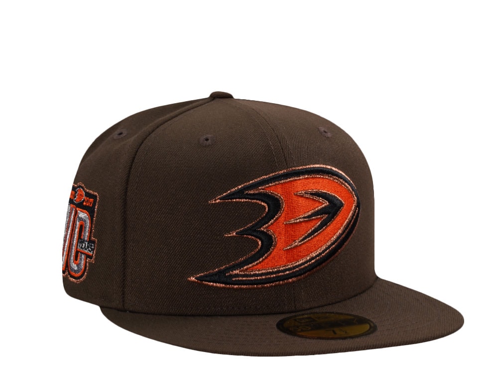 New Era Anaheim Ducks 10th Anniversary Walnut Prime Edition 59Fifty Fitted Gorra