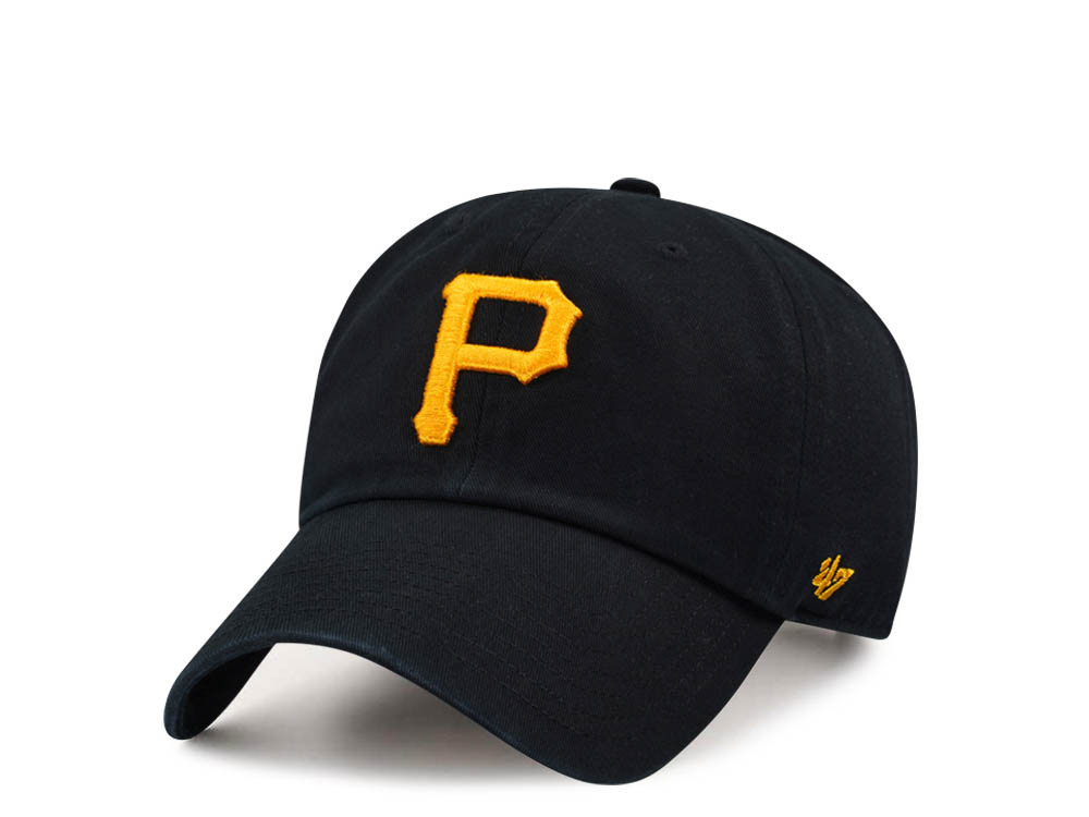 47Brand Pittsburgh Pirates Black Clean Up Strapback Gorra
