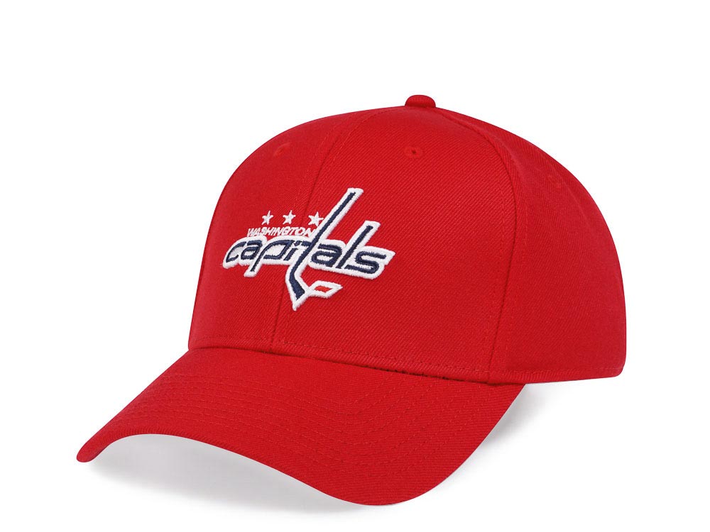 American Needle Washington Capitals Red Stadium Curved Snapback Gorra