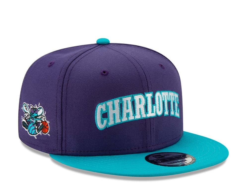 New Era Charlotte Hornets Script Hardwood Classic 9Fifty Snapback Gorra