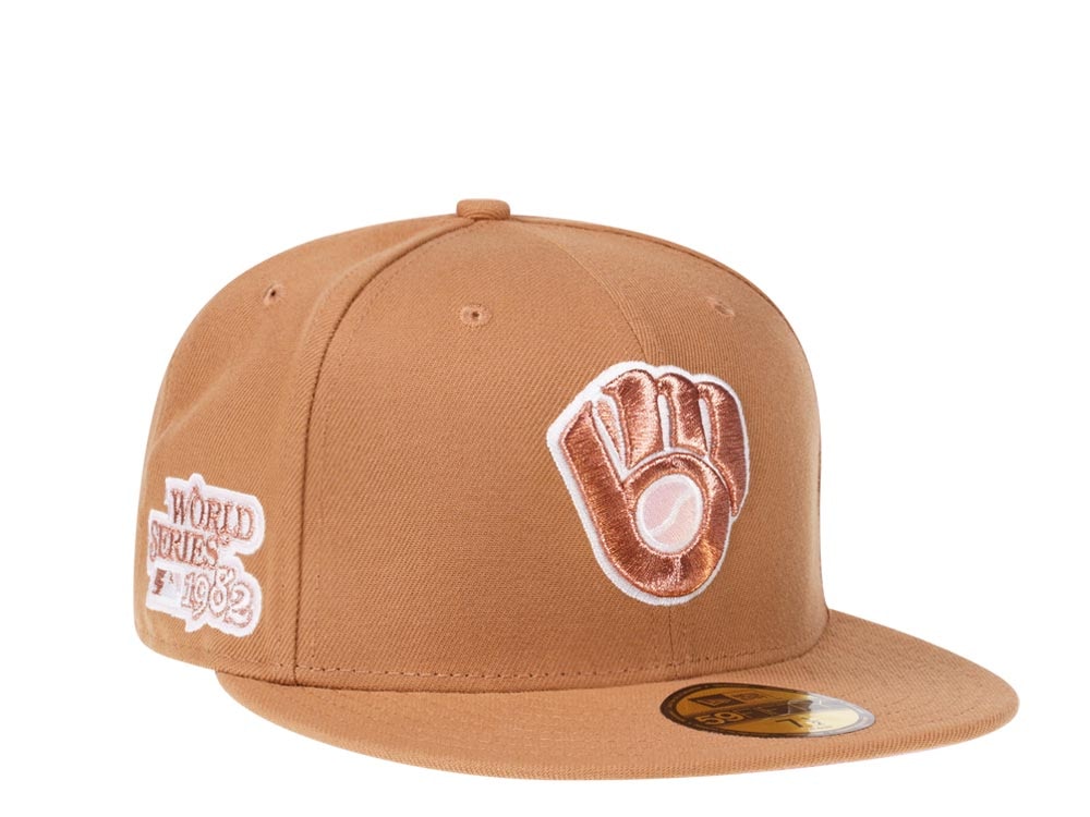 New Era Milwaukee Brewers World Series 1982 Sweet Gingerbread Edition 59Fifty Fitted Gorra