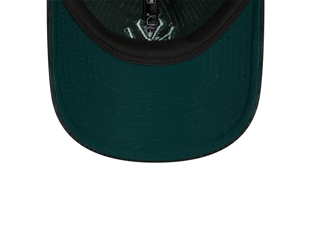 New Era New York Yankees Wide Cord Dark Green 9Forty Strapback Gorra