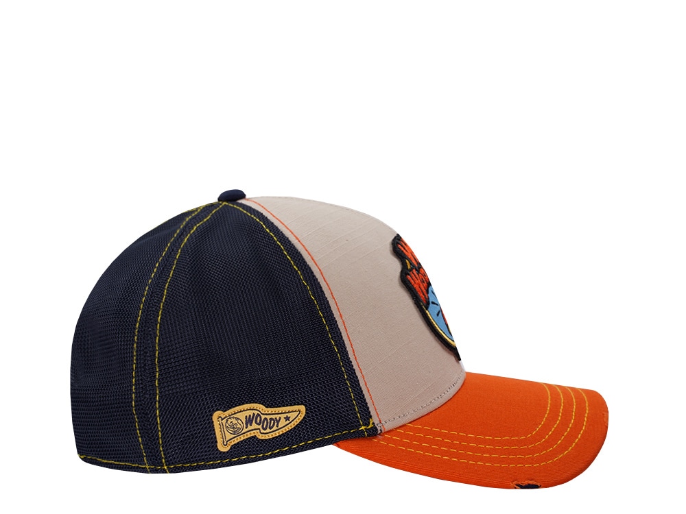 Capslab Woody Woodpecker Distressed Brown Trucker Snapback Gorra