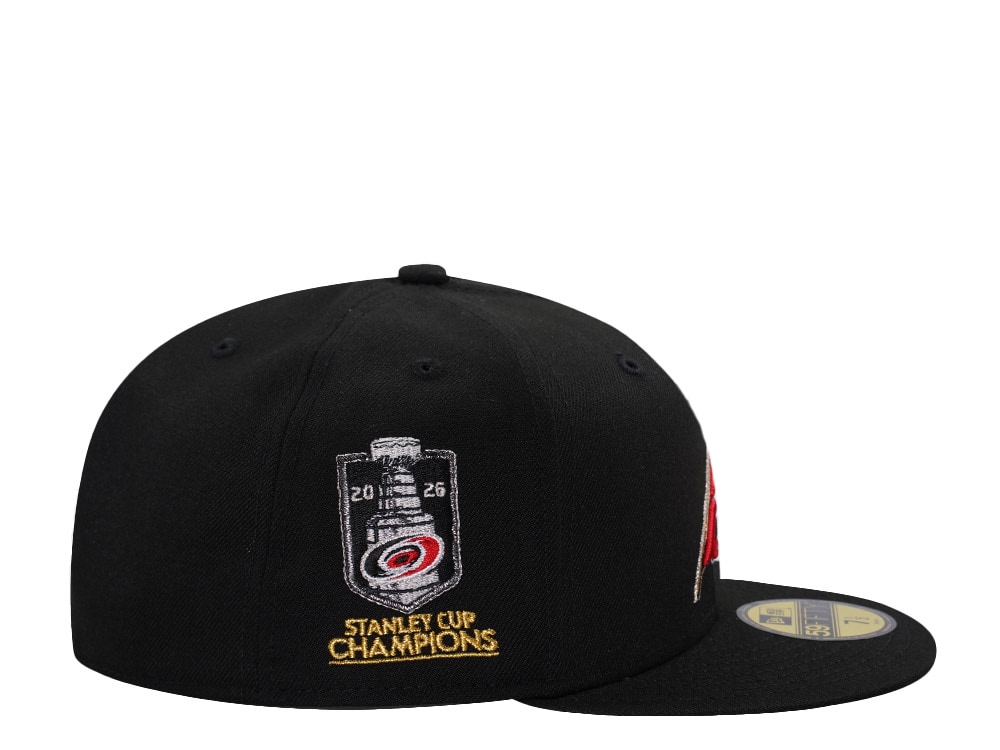 New Era Carolina Hurricanes Stanley Cup Champions 2026 Black Prime Edition 59Fifty Fitted Gorra