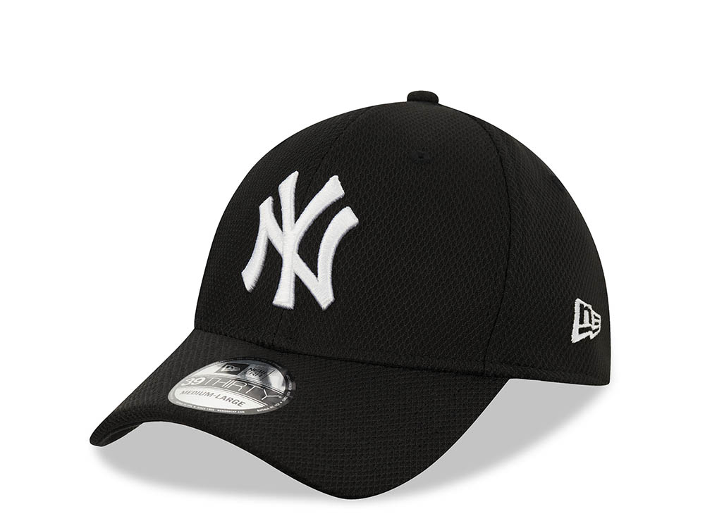 New Era New York Yankees Diamond Era  Black and White 39Thirty Stretch Gorra