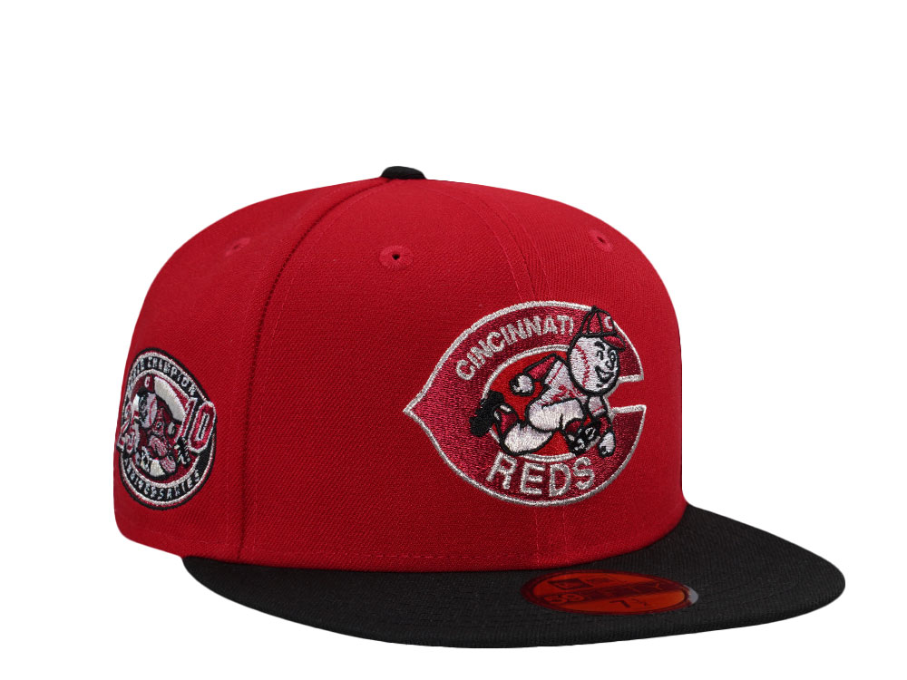 New Era Cincinnati Reds World Champions Anniversary Vintage Two Tone Edition 59Fifty Fitted Gorra