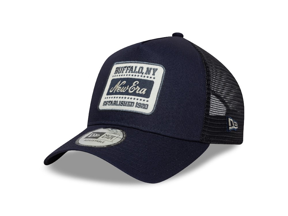 New Era Patch Navy 9Forty A Frame Trucker Snapback Gorra
