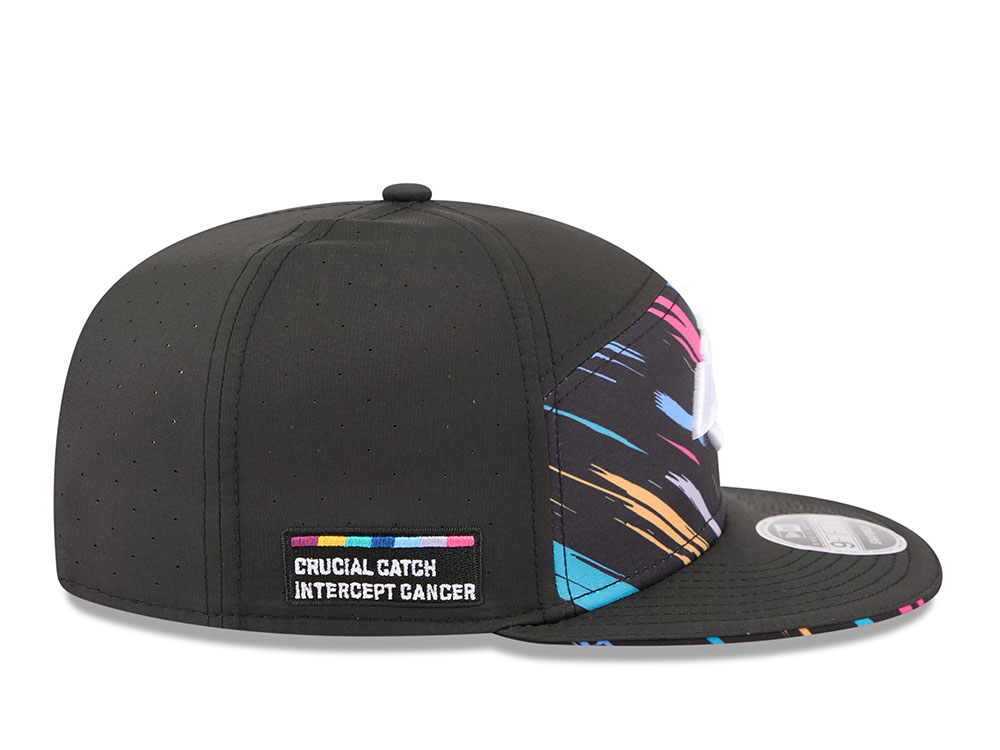 New Era Los Angeles Rams Crucial Catch 2026 Black Edition 9Fifty Split Panel Snapback Gorra