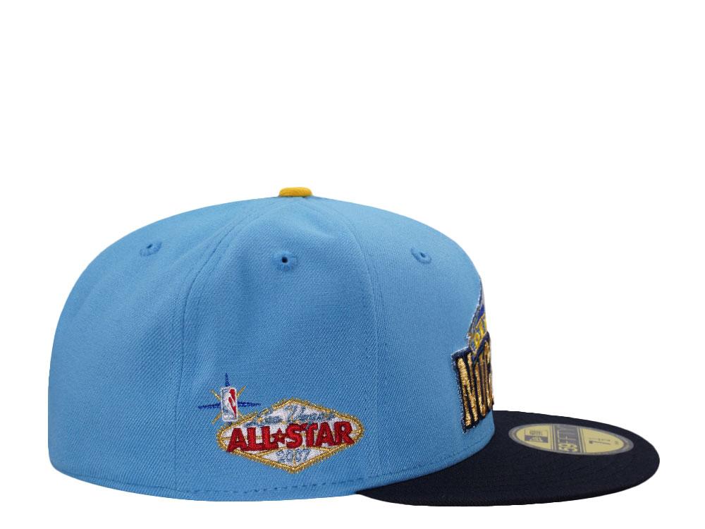 New Era Denver Nuggets All Star Game 2007 Blue Two Tone Edition 59Fifty Fitted Gorra