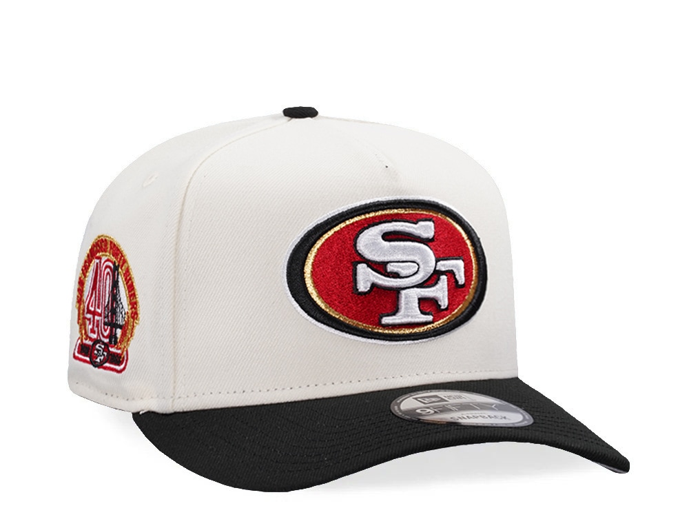 New Era San Francisco 49ers 40th Anniversary Chrome Two Tone Edition 9Fifty A Frame Snapback Gorra