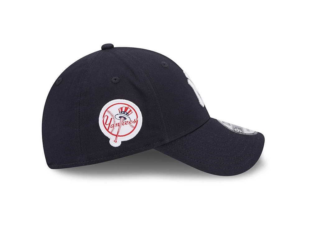 New Era New York Yankees Navy Throwback 9Forty Strapback Gorra